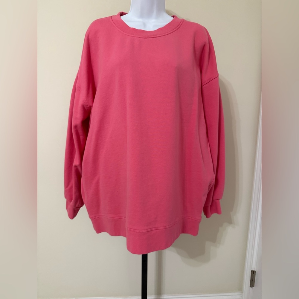 Lululemon Perfectly Oversized Crew Sweatshirt - Pink Sz. 12
